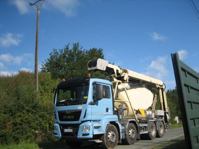 Tapis béton pour la détection de lignes électriques aériennes haute tension