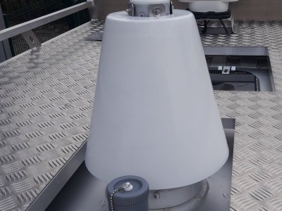 Antenne de détection-détecteur lignes électriques aériennes haute tension pour mât télescopique